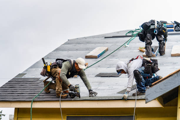 Professional Gutter Installation technician working in Wisconsin Rapids, WI